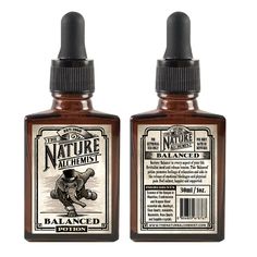 two bottles of natural balances balked lotion on a white background with clipping for text