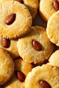 Chinese almond cookies are a traditional Lunar New Year cookie made with almond flour, almonds extract, and whole almonds.