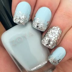 Diy Nail Designs, Winter Nail Designs, Up Nails, Accent Nails, Nail It