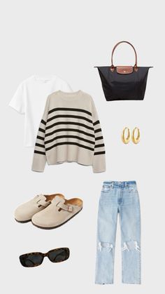 Coffee Date Outfits, Early Fall Outfit, Date Outfits, Handbag Shoes, Mode Fashion, Fashion Handbags, Fashion Inspo Outfits, Fall Outfits, Going Out