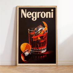 Elevate your home bar or kitchen with this exquisite Mid-Century Modern Negroni poster. Inspired by vintage liquor ad styles, this retro bar wall art captures the essence of classic Italian mixology. The intricate cocktail illustration, with its detailed depiction of the Negroni, adds a sophisticated touch to any space.  *High-Quality Print with a Natural, Smooth, Uncoated Finish *Unframed Poster with Border (Border width may vary by size) *Please Note: US/Canada Customers Will Receive Prints Si Vintage Liquor Posters, Vintage Cocktail Poster, Negroni Poster, Drink Prints, Cocktail Posters, Bar Wall Art, Cocktail Illustration, Pulp Novels, Cocktail Poster