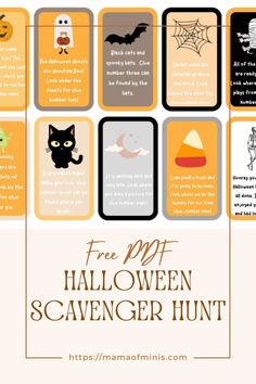 the free halloween scavenger hunt for kids