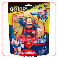 the action figure superman is shown in its packaged package for $ 3 99 at toys r us