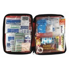 Emergency Preparedness Plus First Aid, Product Type Emergency Preparedness Plus First Aid, Application Emergency Response, Number of People Served 24, Number of Components 106, Adhesive Bandages Included (10) Adhesive Fabric Bandages, (10) Small Adhesive Bandages, (2) Fingertip Fabric Bandages, (2) Knuckle Fabric Bandages, (20) Adhesive Plastic Bandages, Documentation Included American Red Cross First Aid Guide This item is banned in the following states: AK, GU, HI, PR First Aid Guide, Emergency Car Kit, 72 Hour Emergency Kit, 24 Number, Car Emergency Kit, Emergency Preparedness Kit, Cleansing Pads, Free Stuff By Mail, American Red Cross