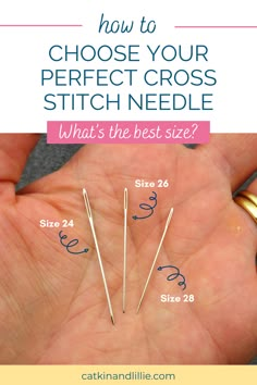 how to choose your perfect cross stitch needle for the best size? - catkinandille com