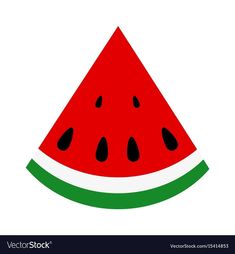 a slice of watermelon on a white background