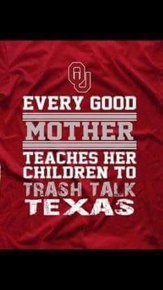 a t - shirt that says every good mother teaches her children to trash talk texas