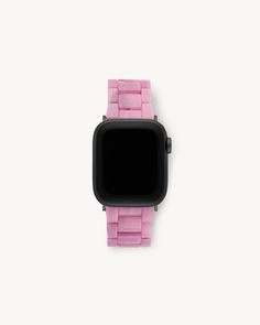 A classic oyster-style band, reimagined for the Apple watch in our fine Italian acetate. Resizing kit, additional links, and adaptable connector included. Chic Apple Watch Band, Apple Watch Pink Band, Apple Watch Bands Pink, Trendy Adjustable Rose Gold Apple Watch Band, Pink Rectangular Bracelet Strap Apple Watch Band, Light Pink Apple Watch Band, Handmade Comb, Tortoise Color, Bracelet Apple Watch