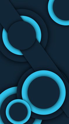 an abstract blue background with circles and lines