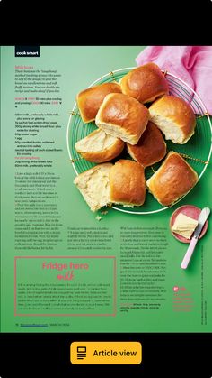 a green plate topped with lots of bread