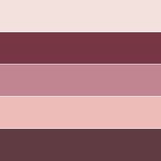 the color palette is in shades of pink, red and purple with some brown on top