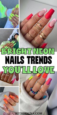 Are you into the trend of neon nails? We've been obsessed over these neon nail designs and these vibrant neon nail colors for summer. Thus, we've got you everything from neon nail ideas summer, neon nail inspo, neon nail designs, neon nail ideas bright colors, short neon nails, pink neon nails design, green neon nails design, neon nail ideas, bright neon nail designs, and so much more.