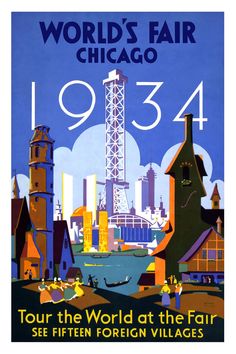 an advertisement for the world's fair chicago