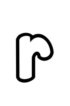 the letter p is shown in black and white