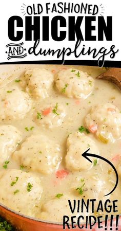 the best chicken and dumplings vintage recipe