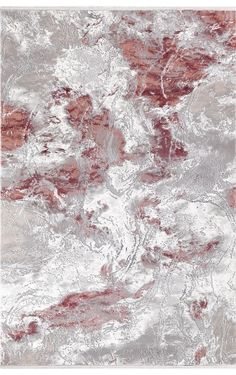 an abstract painting with red and white paint on the surface, as if it were painted in