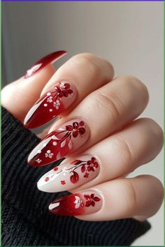 Red New Years Nails, Christmas/new Years Nails, Nail Designs For Prom, Bow Nail Designs, Prom Nail Designs, Fingernails Painted, Prom Nail, Prom Season, Fall Nail Trends