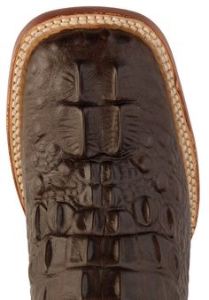 Ferrini Hornback Caiman Print Cowgirl Boots - Wide Square Toe, Chocolate Brown Embroidery, Square Toe Cowboy Boots, Boots Wide, Mens Cowboy, Mens Cowboy Boots, Dress Boots, Magic Carpet, Grown Man, Wide Boots