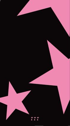 pink stars on black background with the word xi