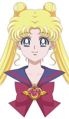 an anime character with blonde hair and blue eyes