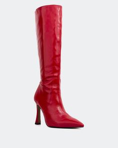 Detail(s): Pointy Toe 4.0" Heel Medial Side Zip Material(s): Leather Upper Padded Insole Handmade in Spain Color(s): Red Red Point Toe Boots, Sapphire Wedding Set, Sapphire Wedding Ring Set, Red Leather Boots, Sapphire Wedding Rings, Pu Boots, Bespoke Rings, Pointed Toe Boots, Red Boots