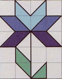 an image of a star quilt pattern on the floor