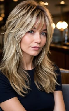 Long Layered Haircuts No Bangs, Long Hairstyles With Layers And Bangs, Long Layered Hair With Bangs, Color Trends 2024, Layered Hair With Bangs, Haircuts For Women Over 50