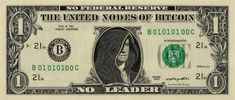 a one dollar bill with the image of a woman's face on it, in black and white