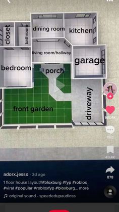 the floor plan for an apartment with different rooms