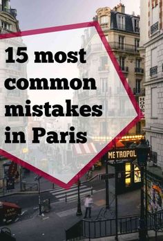 the words 15 most common mistakes in paris