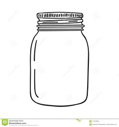 a mason jar with a lid on white background stock photo - image 349784