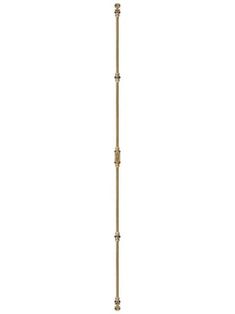 a tall gold metal pole on a white background