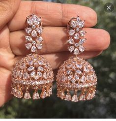 Small Jhumka, Diamond Jhumkas, Indian Jewelry Earrings, Indian Jewellery Design Earrings, Indian Jewelry Sets, Pakistani Jewelry, Deodorant Spray, Jewelry Design Earrings, Indian Wedding Jewelry