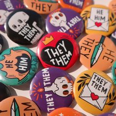 Hey, I found this really awesome Etsy listing at https://www.etsy.com/listing/944242395/handmade-customisable-pronoun-badges Pronoun Badges, Enamel Pin Design, Pin Design, Pretty Pins, Business Idea, Button Badge, Cute Pins, Button Pins, Pin Badges