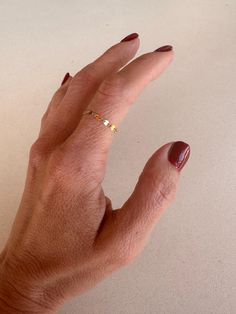 Sparkle Chain Ring, Stackable Ring, Dainty Ring, Chunky Ring,  Gold ring  These gorgeous chain rings are made by a micro welder in our home studio. The perfect dainty ring that is comfortable, stackable and beautiful even on its own.  I only use high quality 14k gold filled chain or Sterling Silver  to assemble my rings. They are so lightweight you can barely feel them on. I use these exact chains in my permanent jewelry business so they are tested to provide years and years of daily use without tarnishing or fading. Permanent Jewelry Rings, Chain Rings, Permanent Jewelry, Chunky Ring, Sparkling Rings, Chunky Rings, Ring Dainty, Stackable Ring, Jewelry Business