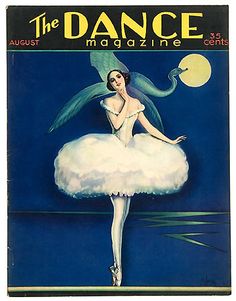 an advertisement for the dance magazine featuring a ballerina