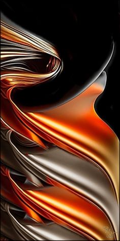 an abstract photo with orange and black colors