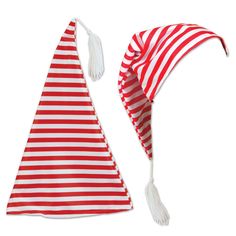 These whisical nightcaps lend an old fashioned feel to any holiday get together. Each features a red and white striped hat with white tassle. Dimensions: one size fits most. Material(s): fabricThese whisical nightcaps lend an old fashioned feel to any holiday get together. Each features a red and white striped hat with white tassle. Dimensions: one size fits most. Material(s): fabricPack of 12 Christmas nightcapsPerfect as party favorsOne size fits mostFabricDry-clean OnlyImported Size: One Size Christmas Party Hats, Christmas Party Photo, Striped Hat, Holiday Hats, Candy Cane Stripes, White Tassel, White Candy, Christmas Party Supplies, Night Cap