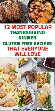 the twelve most popular thanksgiving dinner gluten free recipes that everyone will love