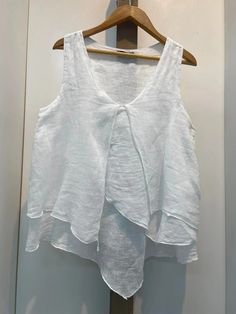 Plus Size Solid Sleeveless Tank Sleeveless Linen Summer Vest, White Linen Sleeveless Vest, Sleeveless Linen Tank Top For Beach, Summer Linen Sleeveless Tank Top, Summer Sleeveless Linen Tank Top, Linen Sleeveless Vest For Layering, White Linen Sleeveless Camisole, Sleeveless Layering Camisole For Summer, Sleeveless Summer Tank Top For Layering