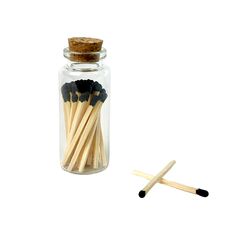 Matches in a Bottle - the perfect accessory to complement your Slow North candles. Set of 35 - 2" safety matches with striker pad. Available in five color options: black, white, red, pink, and multi-colored. With their variety of colors and practical functionality, our bottled matches are not only a practical gift but also a stylish accessory for your space. Elevate your candle rituals and set the mood with these versatile matches that add a touch of charm to any room. Match Glass Bottle, Matches In A Bottle, Matches In A Jar, Matches Holder With Striker, Candle Rituals, Glass Match Holder, Match Bottle, Safety Matches, Boutique Ideas