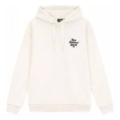 New Balance Sportswear Hoodie 'Cream White Black' 5CD38061-IV Hoodie Cream, Cream White, New Balance, White Black, White And Black, Cream, White, Quick Saves, Black