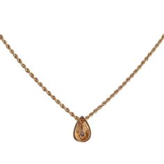 This is part of Chairish’s Fine Jewelry assortment.  Estate diamond teardrop pendant on chain. This 14 karat yellow gold teardrop pendant features a .30 carat diamond. The diamond has I2 clarity and H color. The teardrop diamond pendant comes on a 16″ 14 karat yellow gold chain. [TRES 119 P]  Dimensions .45″H x .25″W x .20″D (pendant) on a 16″ chain  Metal: 14k Gold,Yellow Gold Stone: Diamond Stone Cut: Round Cut 14k Gold Teardrop Necklace With Single Diamond, Teardrop Rose Cut Diamond Necklace Gift, Rose Cut Diamond Teardrop Necklace As Gift, Gift Rose Cut Diamond Teardrop Necklace, Yellow Gold Diamond Teardrop Pendant Necklace, Diamond Teardrop Necklace With Delicate Chain, Yellow Gold Teardrop Diamond Necklace With Delicate Chain, Yellow Gold Diamond Necklace With Delicate Teardrop Chain, Formal Teardrop 14k Gold Diamond Necklace