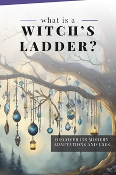 Delve into the fascinating history of witch's ladders and explore their significance in folklore and mystical traditions. From the origins of these magical artifacts to their contemporary uses, embark on a journey of discovery into the world of witchcraft. #WitchcraftHistory #MagicalArtifacts #OccultTraditions Witch's Ladder Diy, Witches Ladder Diy, Witchy Craft Ideas, Wands Witchcraft, History Of Witches, What Is A Witch, Magical Artifacts, Witchcraft History, Witches Ladder