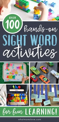 the words and numbers in sight word activities are great for kids to practice their handwriting skills