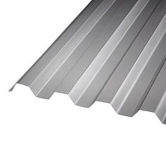 metal roofing sheets on white background