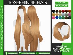 two long blonde wigs with different colors and textures for the hair to be colored