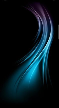 an abstract blue and purple background with wavy lines in the center, on a black background