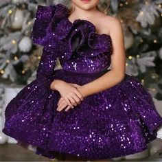 Brand New. Never Worn. Fits 6/7 Big Sister Kit, Purple Sequin Dress, Big Sister, Kids' Dresses, Sequin Dress, Color Purple, Colorful Dresses, Kids Fashion, Sequin