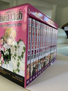 the dvd box set for ghost club is sitting on a table